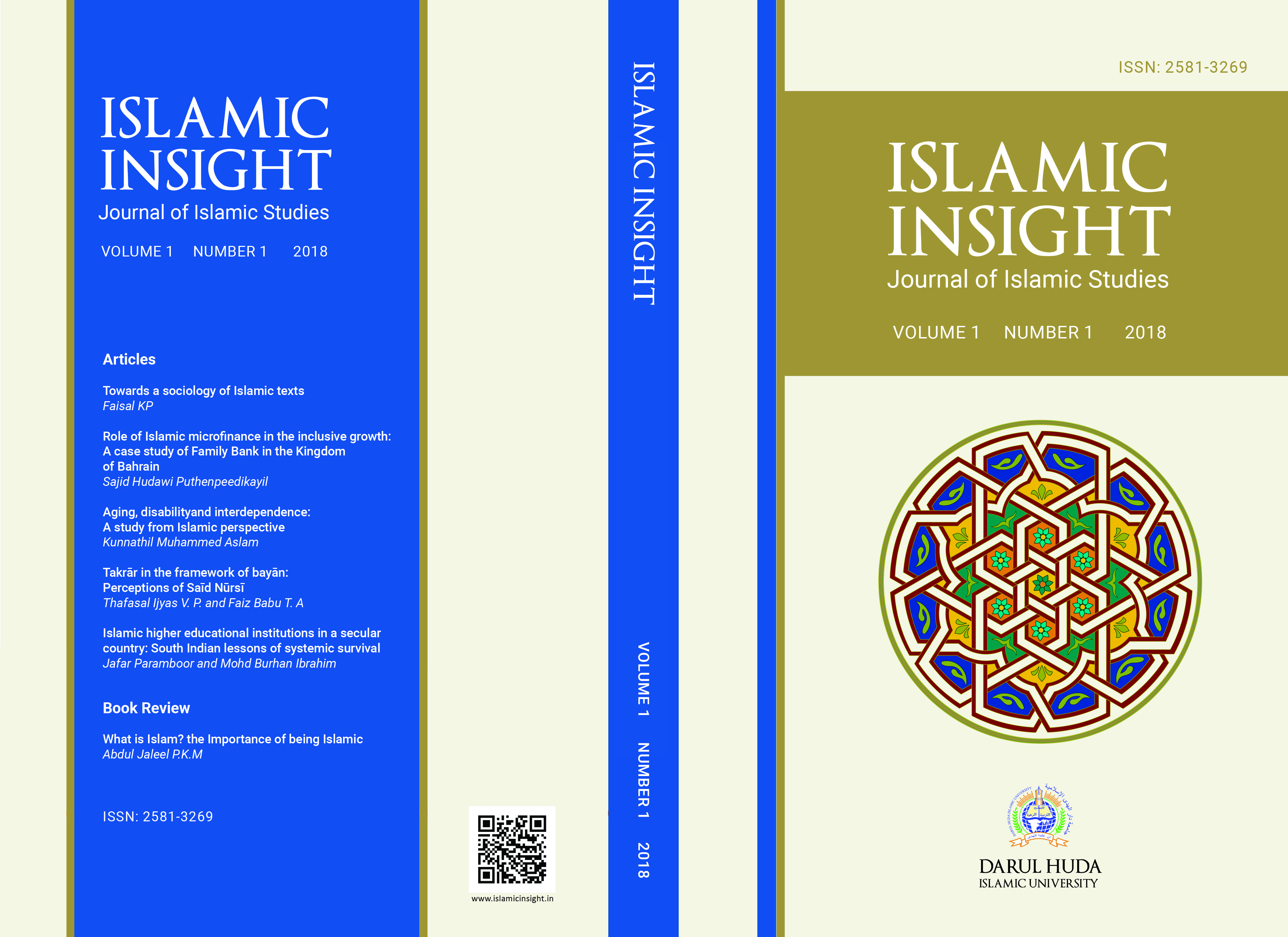 					View Vol. 1 No. 1 (2018): Islamic Insight Journal of Islamic Studies 1(1)
				